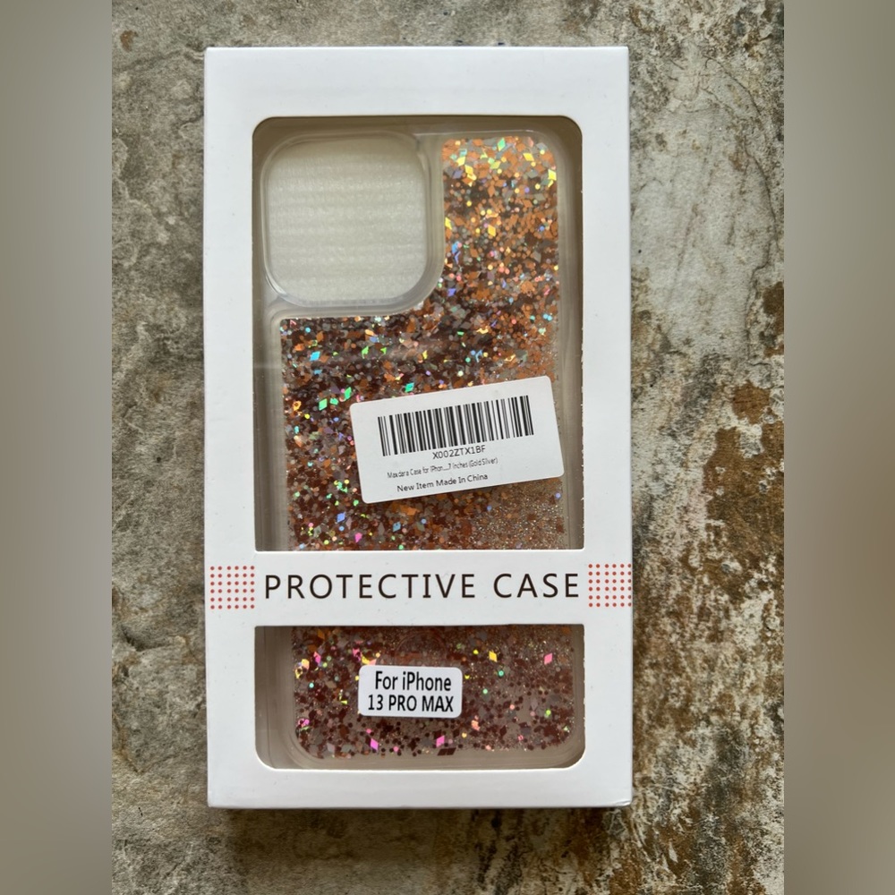 Water glitter case gold copper silver holographic iphone13